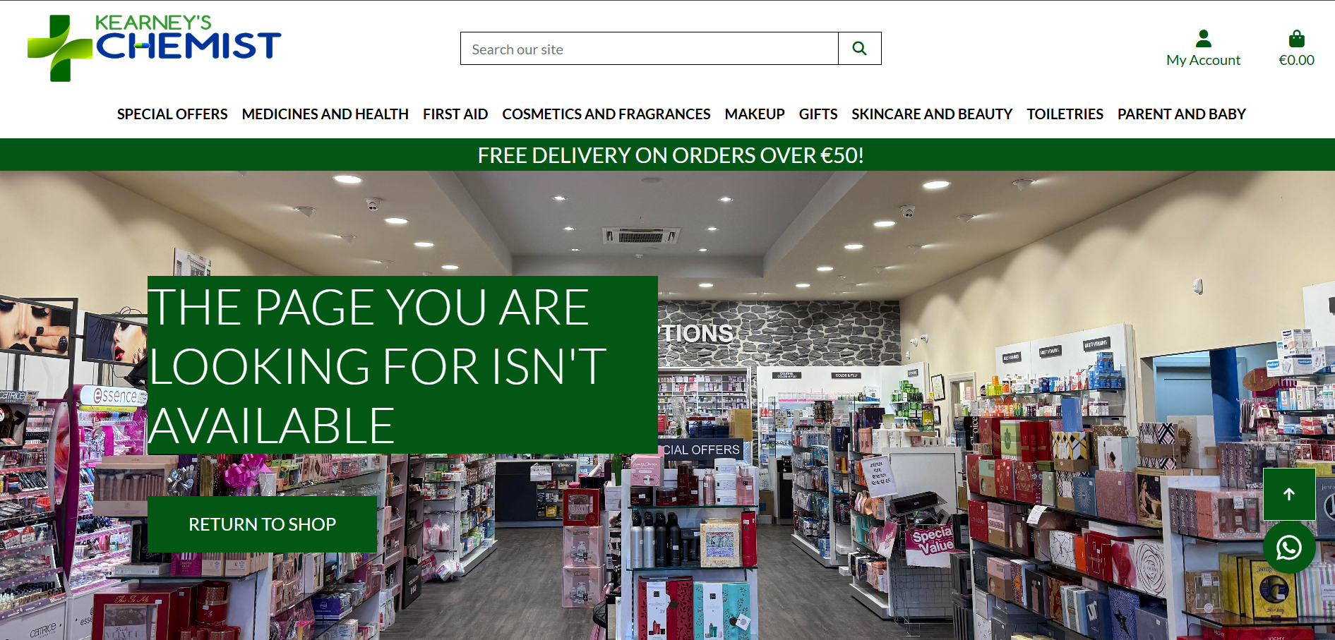 Custom 404 Error Page