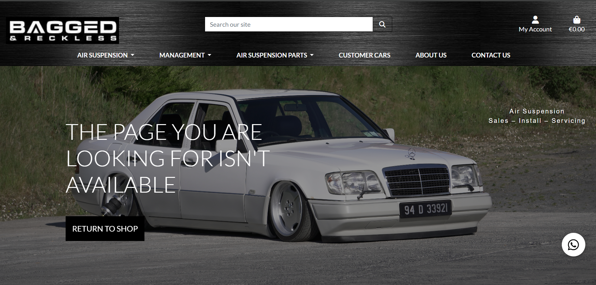 Custom 404 Error Page