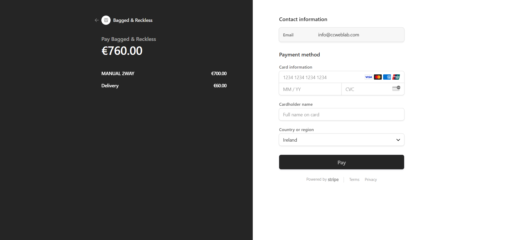 Payment Page