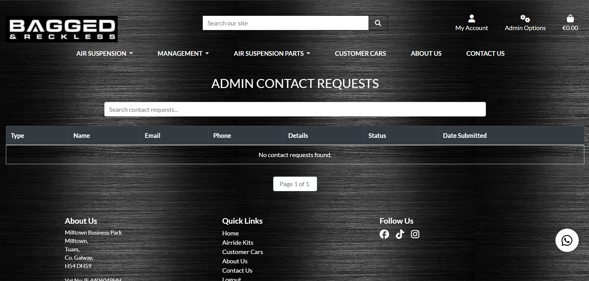 Contact / Car Inquiry Management